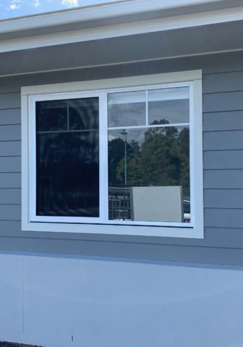 White Stainless Sliding Window — Security Screen Doors in Sunshine Coast, QLD