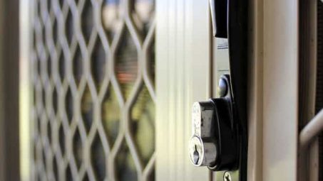 Close Up Of Security Screen